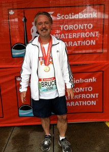 Dude! Nice necklace! Toronto Marathon - October 14, 2012