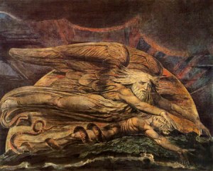 William Blake (1757-1827): Elohim Creating Adam, c. 1795